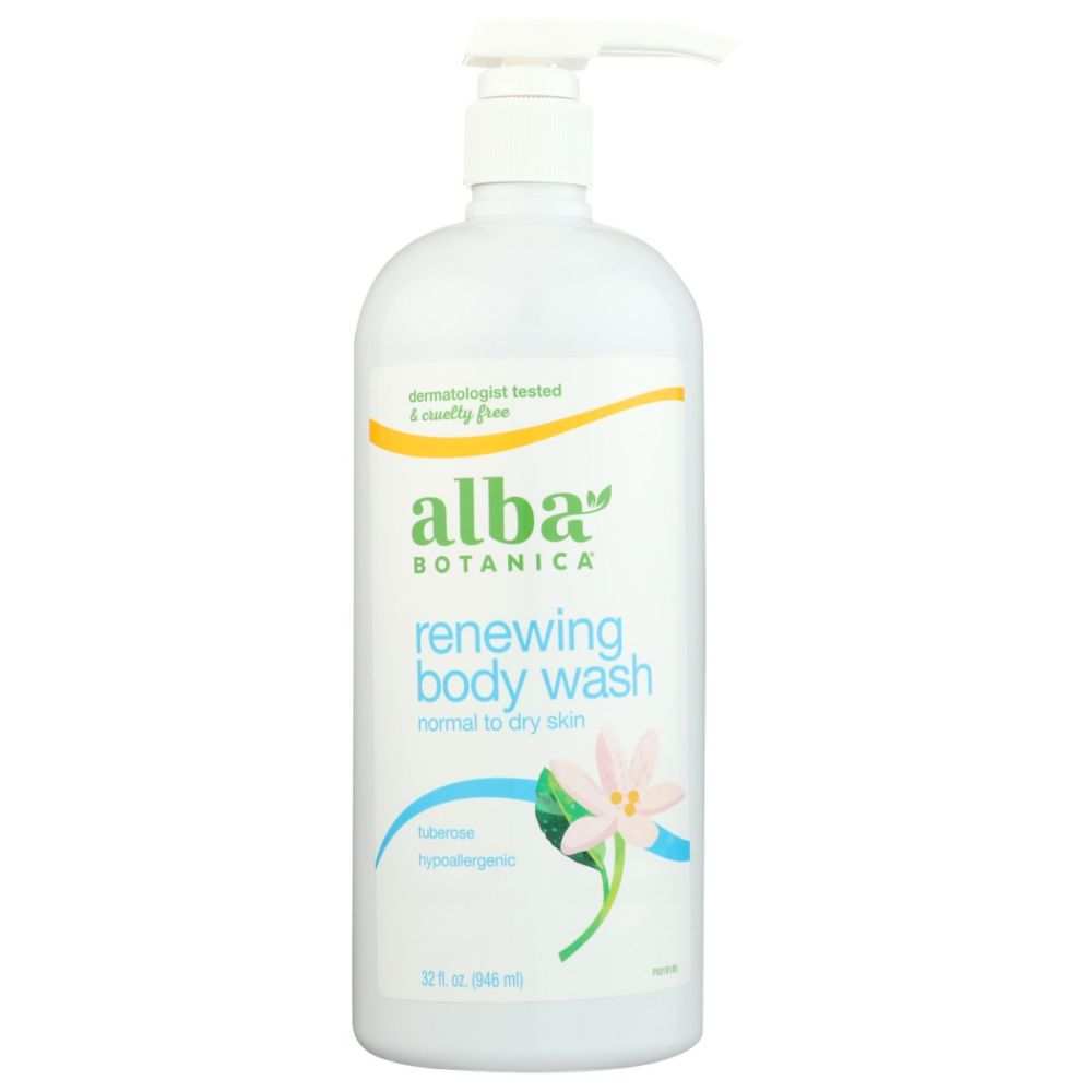 ALBA BOTANICA Very Emollient Body Wash Midnight Tuberose 32 oz bottle moisturizing bath gel