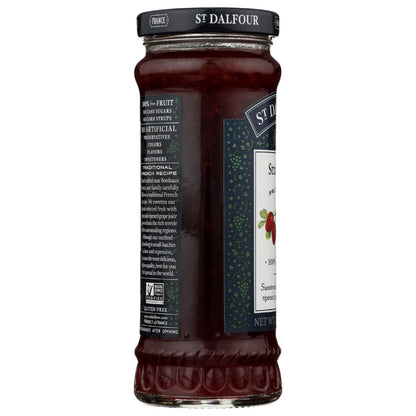 ST DALFOUR: Strawberry Fruit Spread, 10 oz - SMART GREENS
