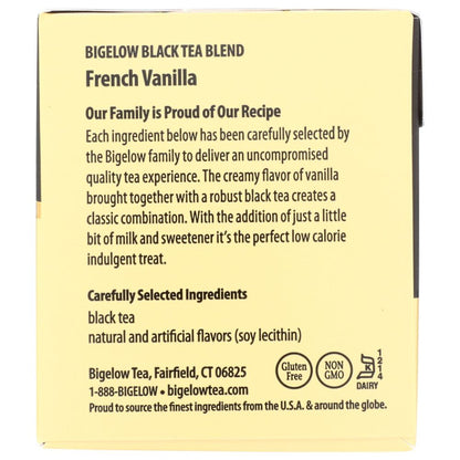 BIGELOW: French Vanilla Black Tea 20Bg, 1.28 oz - SMART GREENS