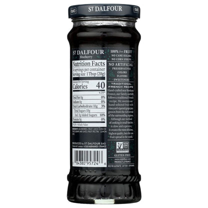 ST DALFOUR: Blueberry Fruit Spread, 10 oz - SMART GREENS