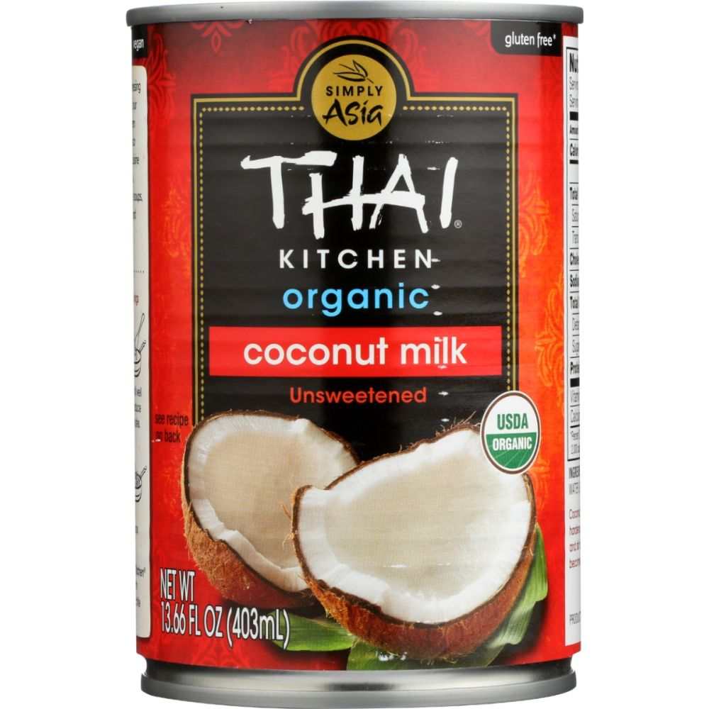 THAI KITCHEN Organic Unsweetened Coconut Milk can for cooking and beverages