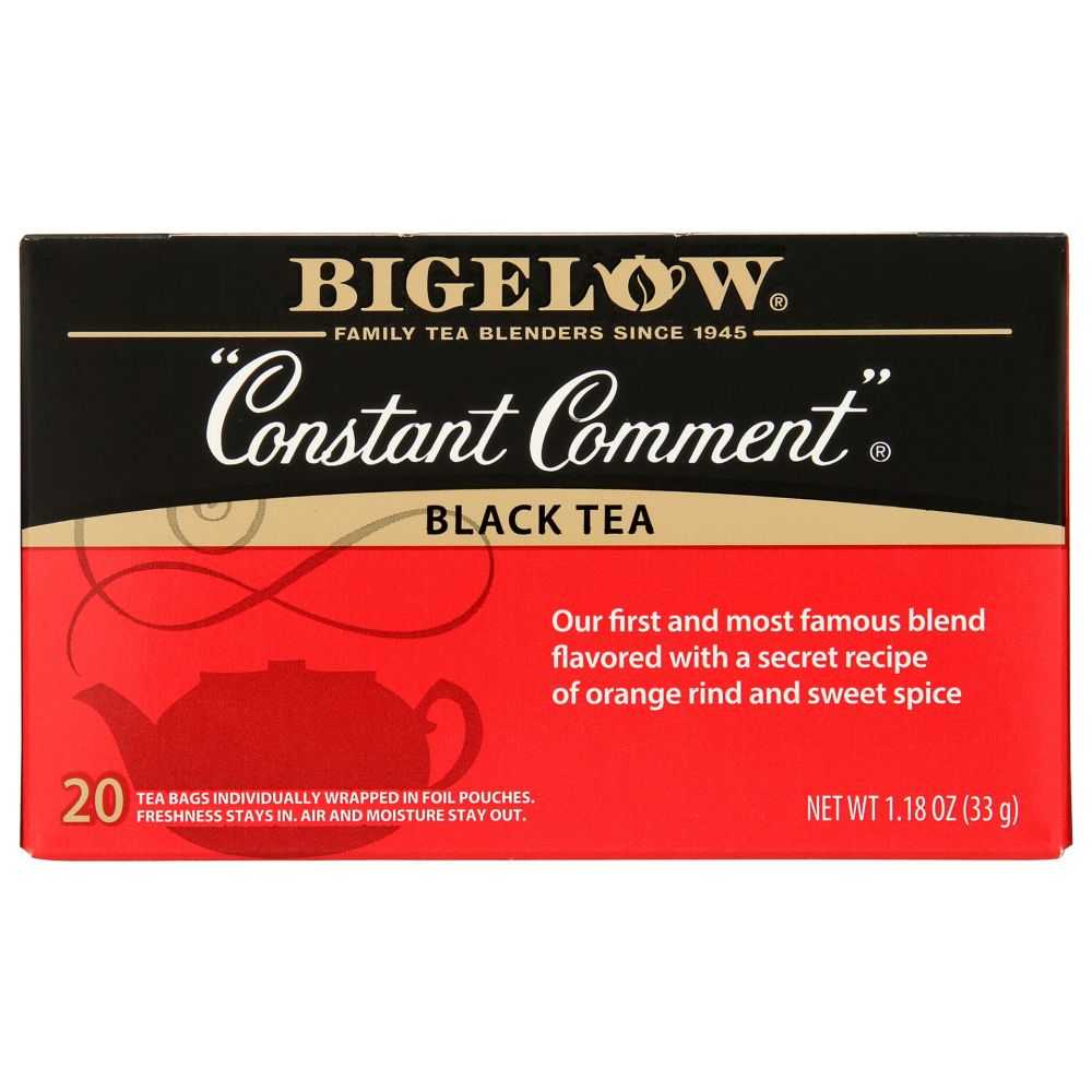 BIGELOW Constant Comment Black Tea 1.18 oz bag with classic spiced black tea blend
