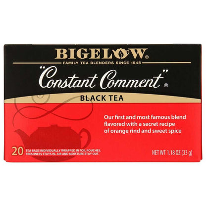 BIGELOW Constant Comment Black Tea 1.18 oz bag with classic spiced black tea blend