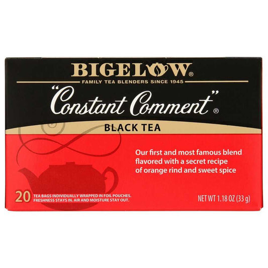 BIGELOW Constant Comment Black Tea 1.18 oz bag with classic spiced black tea blend