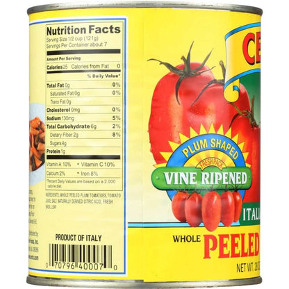 CENTO Italian Style Whole Peeled Tomatoes 28 oz can with fresh tomatoes inside