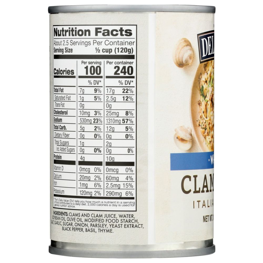 DELALLO: White Clam Sauce, 10.5 oz - SMART GREENS
