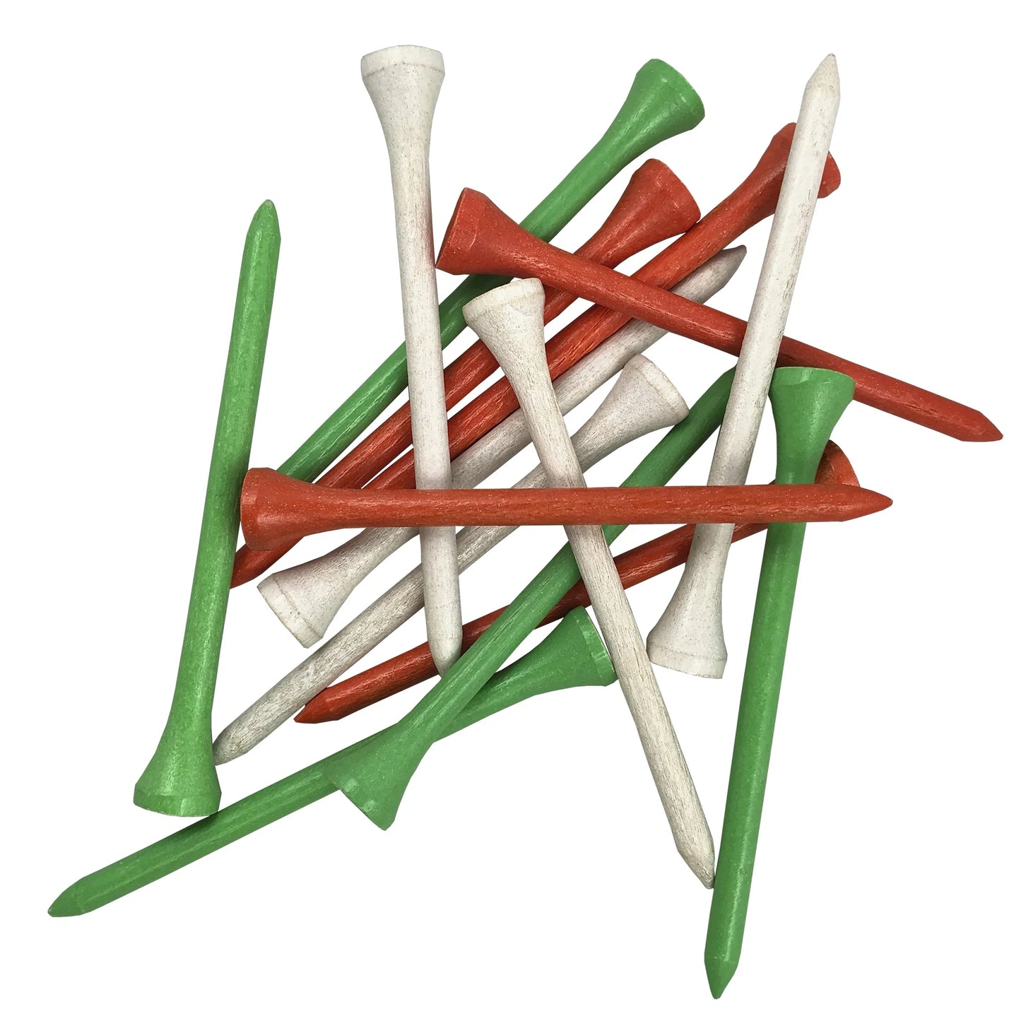 Pride Golf Tee, Wood Golf Tees, 3-1/4", Citrus Mix, 90 Count
