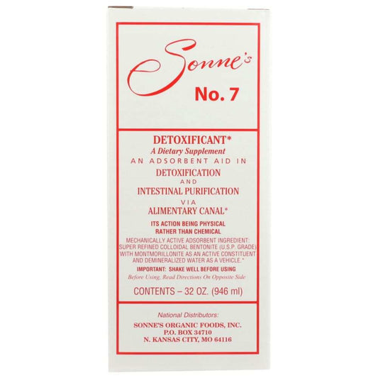 SONNES No 7 Detoxificant 32 oz cleansing drink with psyllium fiber and bentonite detox ingredients