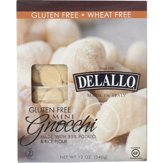 DELALLO: Gluten Free Mini Gnocchi, 12 oz - SMART GREENS
