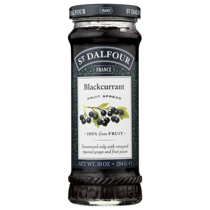 ST DALFOUR: Blackcurrant Fruit Spread, 10 oz - SMART GREENS