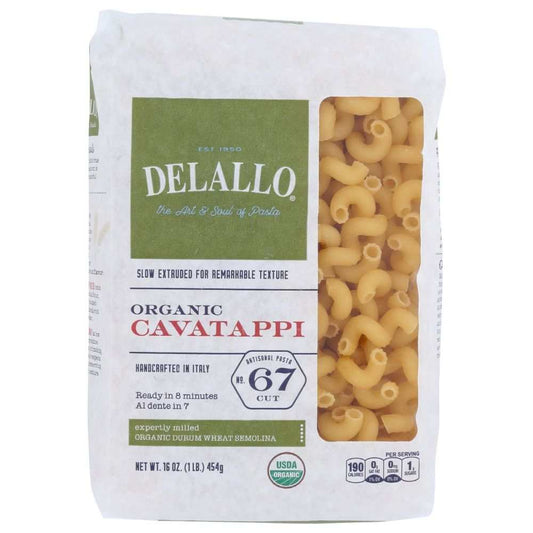 Organic Cavatappi Pasta by DeLallo 1 lb package from Naples region