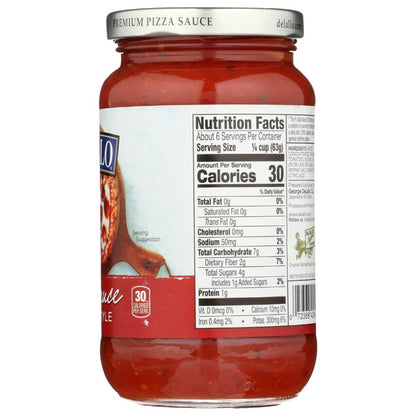 DELALLO: Pizzeria Pizza Sauce, 14 oz - SMART GREENS