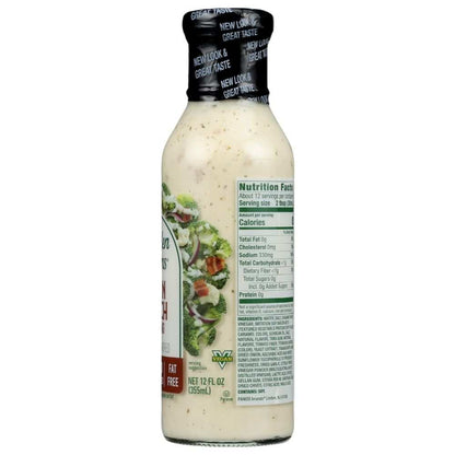 Walden Farms Bacon Ranch Zero Calorie Dressing bottle with organic herbs and spices label