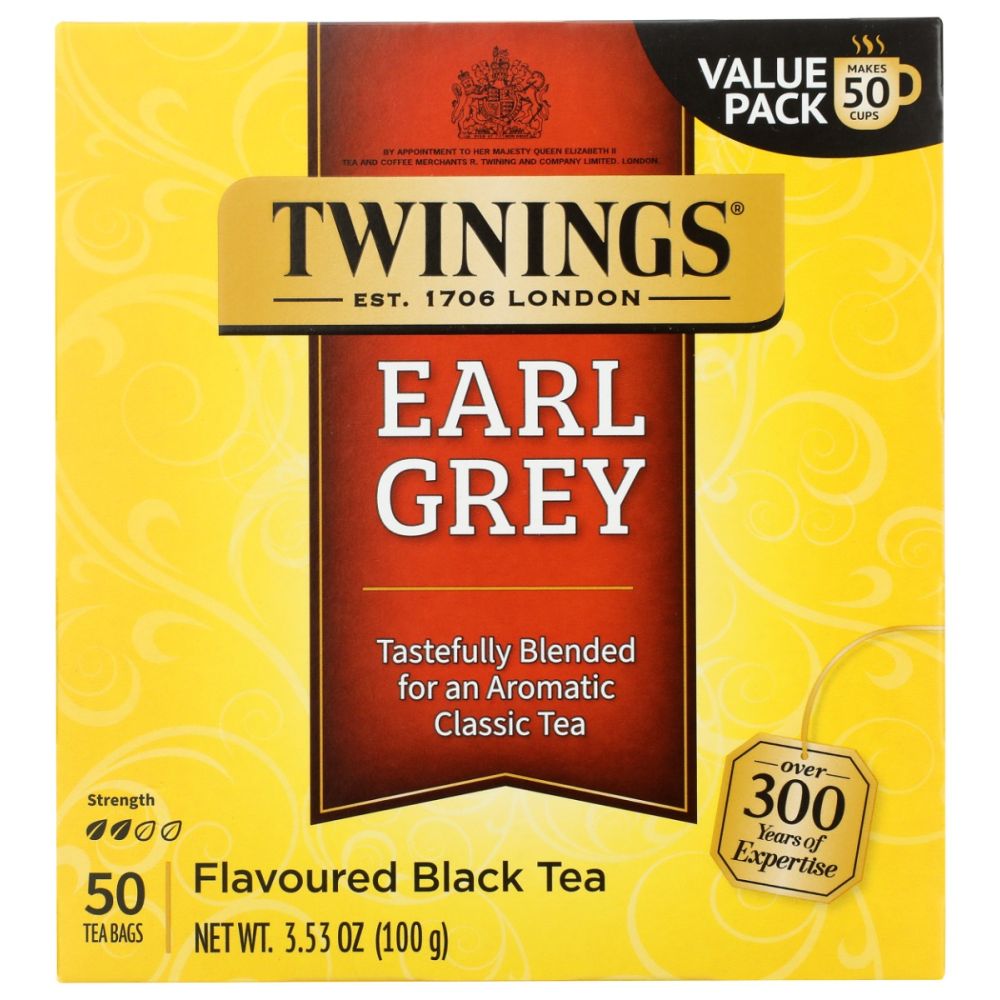 TWINING TEA: Earl Grey Tea, 50 bg - SMART GREENS
