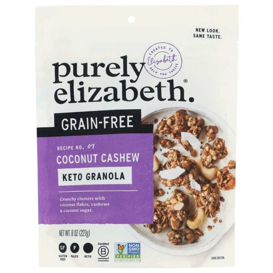 PURELY ELIZABETH Coconut Cashew Grain-Free Granola with cashew butter and coconut flakes, 8 oz