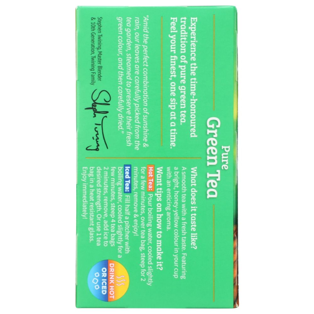 TWINING TEA: Green Tea, 20 bg - SMART GREENS