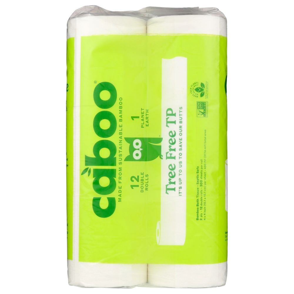 Tree-free bamboo toilet paper 12-pack, eco-friendly, sustainable packaging