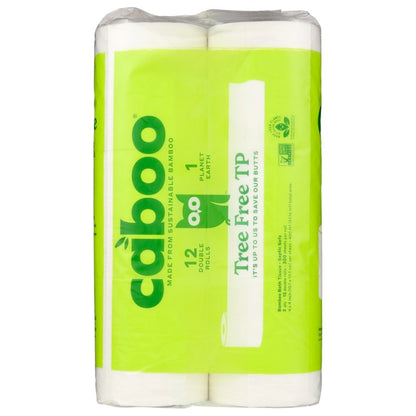 Tree-free bamboo toilet paper 12-pack, eco-friendly, sustainable packaging