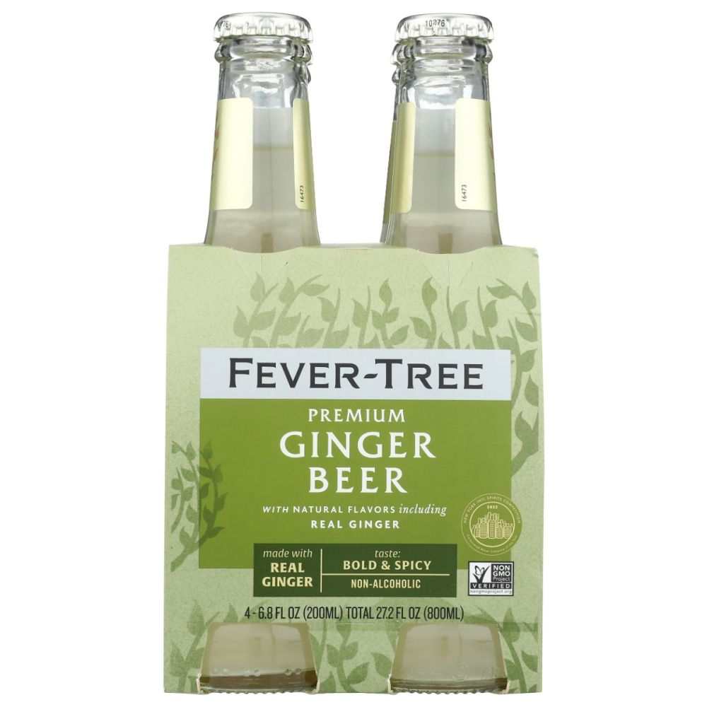 Fever-Tree premium ginger beer 4-pack, non-alcoholic, made with real ginger