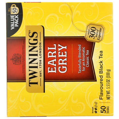 TWINING TEA: Earl Grey Tea, 50 bg - SMART GREENS