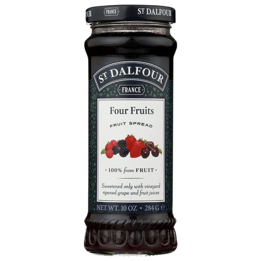ST DALFOUR: Four Fruits Fruit Spread, 10 oz - SMART GREENS