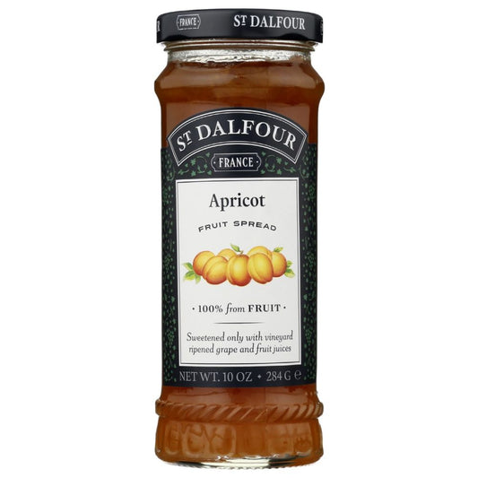 ST DALFOUR: Apricot Fruit Spread, 10 oz - SMART GREENS