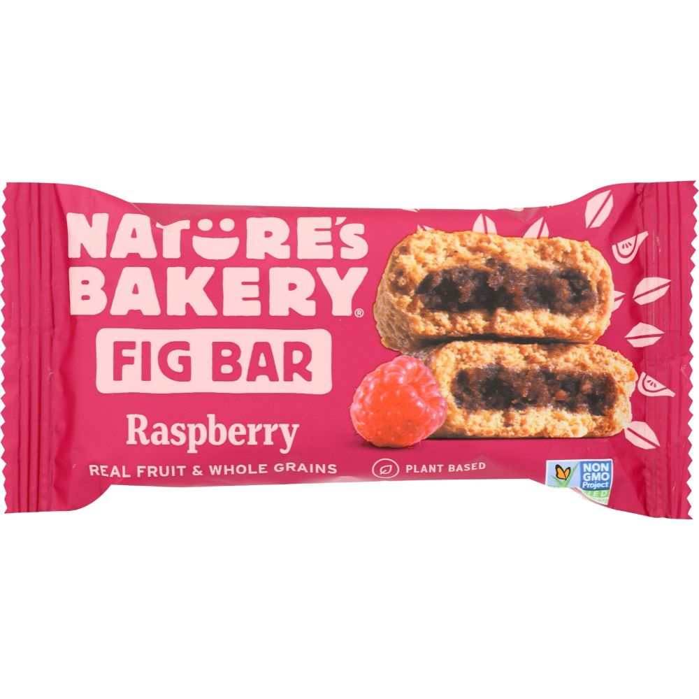 NATURES BAKERY Whole Wheat Raspberry Fig Bar 2 oz healthy snack with real fruit and grains