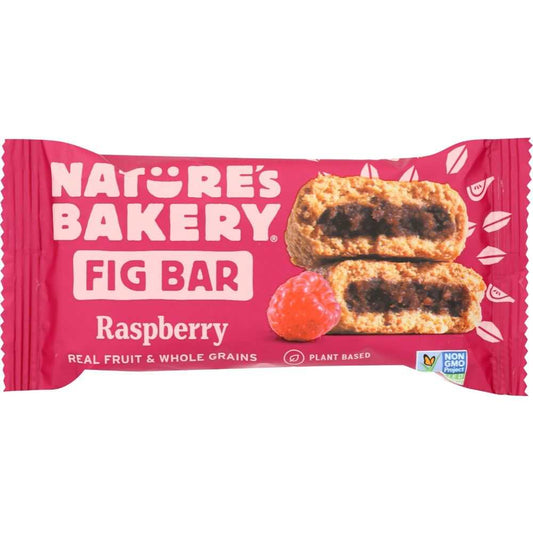 NATURES BAKERY Whole Wheat Raspberry Fig Bar 2 oz healthy snack with real fruit and grains
