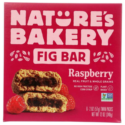 NATURES BAKERY whole wheat raspberry fig bars 12 oz twin pack snack