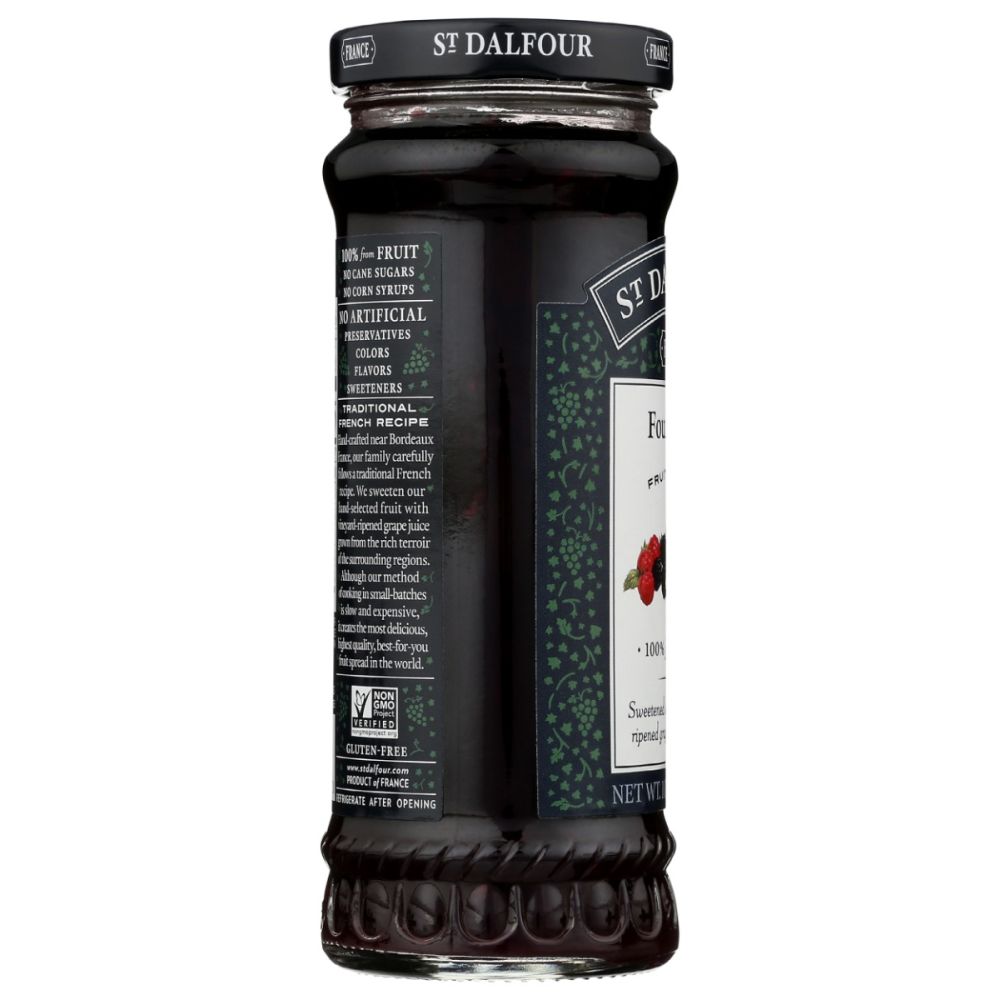 ST DALFOUR: Four Fruits Fruit Spread, 10 oz - SMART GREENS