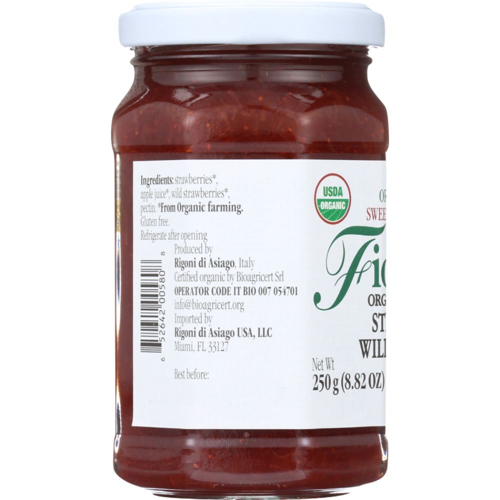 RIGONI: Fiordifrutta Strawberries and Wild Strawberries, 8.82 oz - SMART GREENS