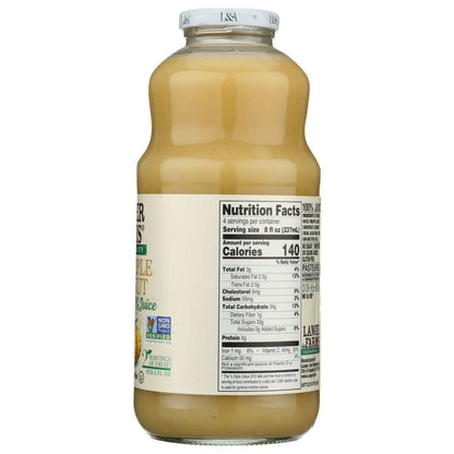 L & A JUICE Pineapple Coconut Juice 32 oz tropical beverage bottle