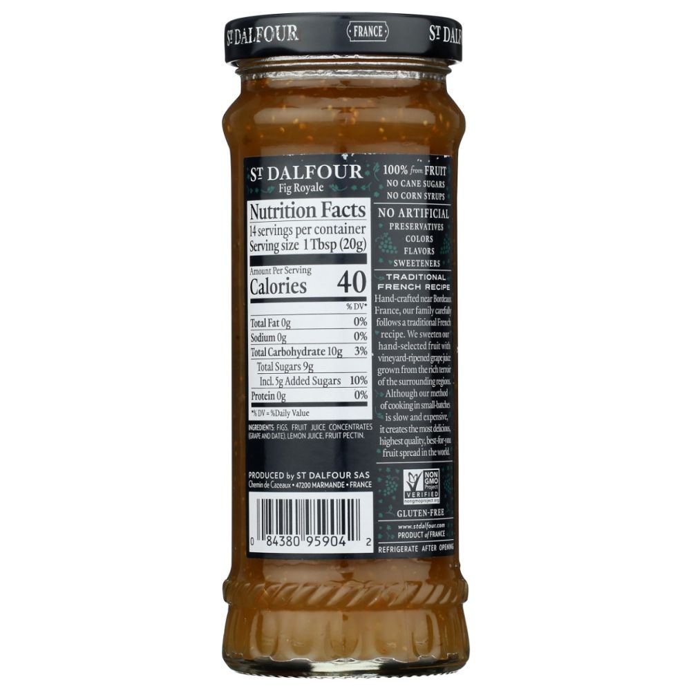 ST DALFOUR: Fig Royale Fruit Spread, 10 oz - SMART GREENS