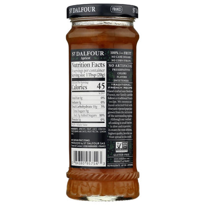 ST DALFOUR: Apricot Fruit Spread, 10 oz - SMART GREENS