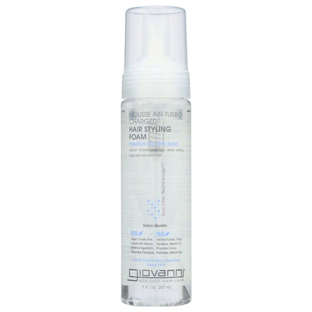 GIOVANNI COSMETICS Mousse Air Turbo Charged Hair Styling Foam 7 oz bottle