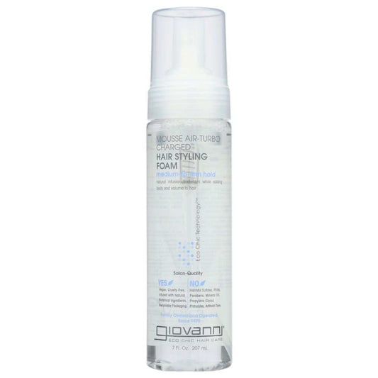 GIOVANNI COSMETICS Mousse Air Turbo Charged Hair Styling Foam 7 oz bottle