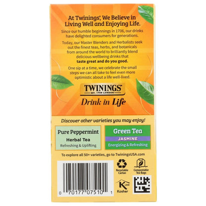 TWINING TEA: Lemon and Ginger Tea, 20 bg - SMART GREENS