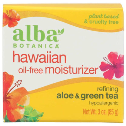 ALBA BOTANICA Hawaiian Oil Free Moisturizer with aloe and green tea 3 oz bottle