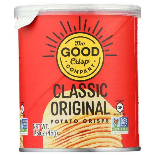 Mini Pack Classic 1.6oz original potato crisps from The Good Crisp Company with clean, gluten-free ingredients and bold flavor