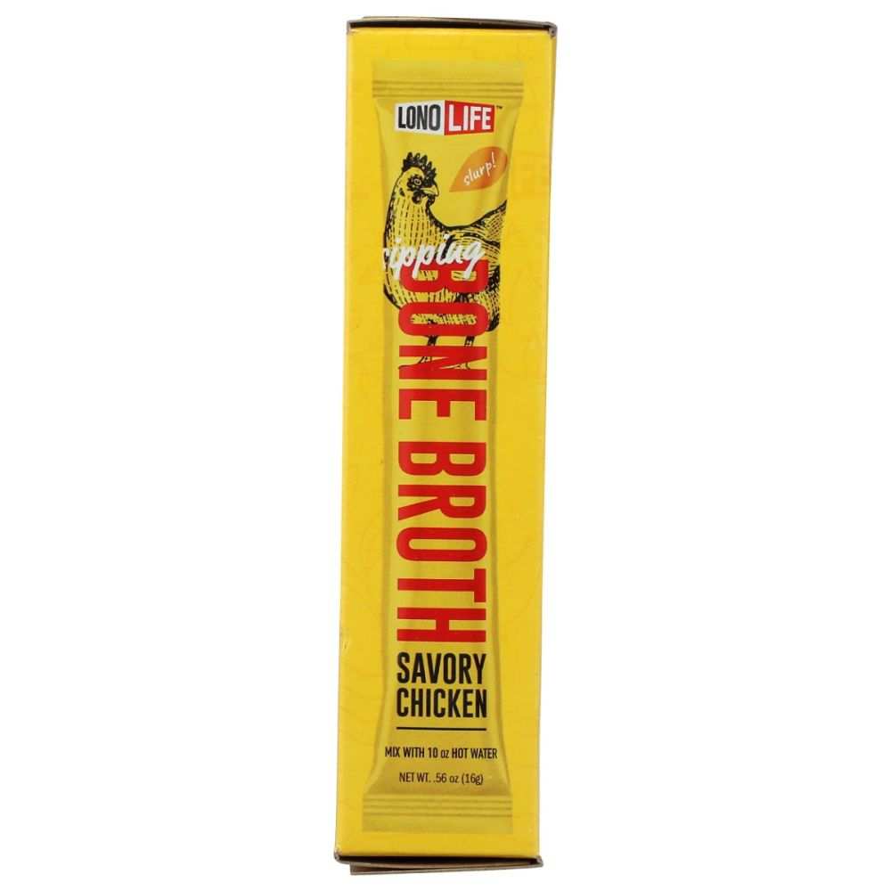LONOLIFE savory chicken bone broth sticks 4 pack with black pepper and thyme flavor