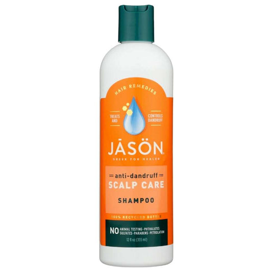 JASON Anti Dandruff Scalp Care Shampoo bottle with natural oils for dandruff treatment