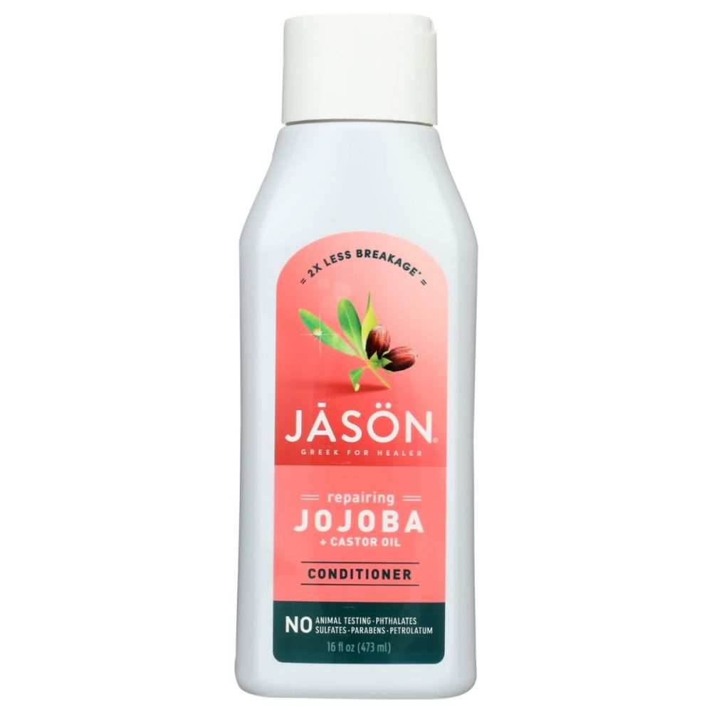 JASON Repairing Jojoba nourishing hair conditioner bottle with jojoba oil and natural ingredients for strengthening and lengthening hair