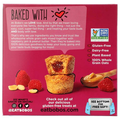 BOBOS OAT BARS Peanut Butter and Jelly gluten-free oat bites pack