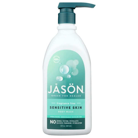 Jason Sensitive Skin Body Wash gentle hydrating cleanser for dry, sensitive skin with chamomile and aloe vera