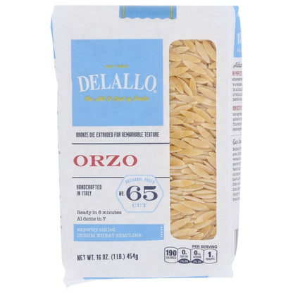 DELALLO: Orzo No. 65 Pasta, 16 oz - SMART GREENS