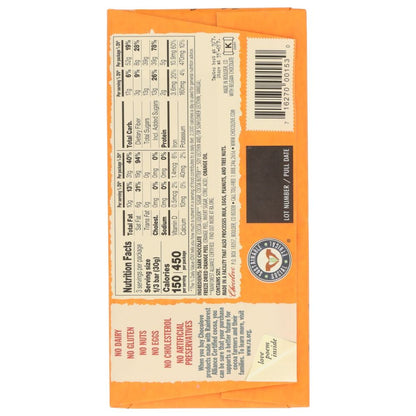 CHOCOLOVE: Orange Peel In Dark Chocolate Bar, 3.2 oz - SMART GREENS