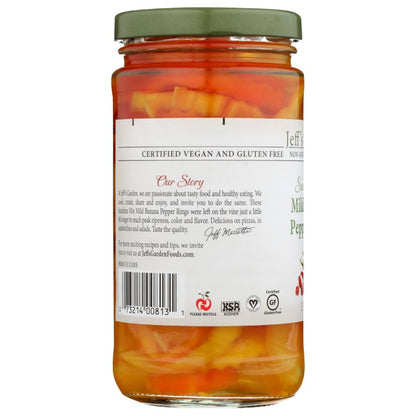 JEFFS NATURALS: Sunshine Mix Mild Banana Pepper Rings, 12 fl oz - SMART GREENS