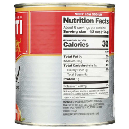 Mutti® Peeled Tomatoes whole peeled tomatoes in 28 oz can