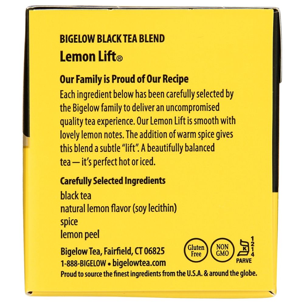 BIGELOW: Lemon Lift Black Tea 20Bg, 1.37 oz - SMART GREENS