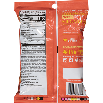 Quest Tortilla Style Nacho Cheese Flavor Protein Chips